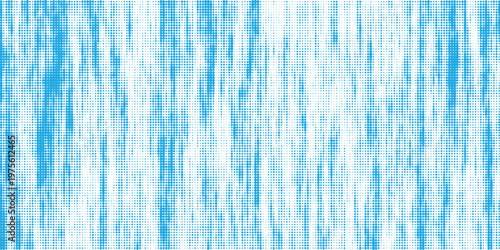 Dynamic blue and white vertical streaks create a textured, rhythmic pattern, motion suggests flowing energy or digital decay, flowing motion with layered depth, background design