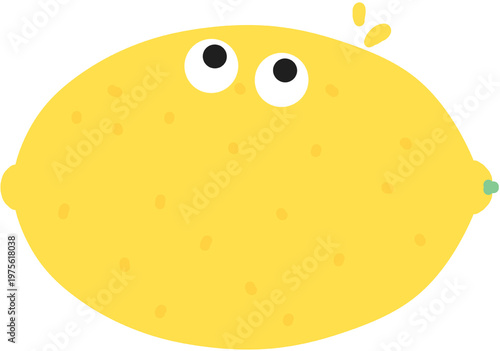 레몬 캐릭터 일러스트