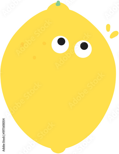 레몬 캐릭터 일러스트