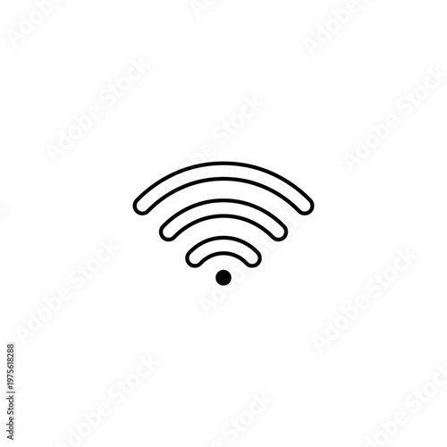 Wi-Fi symbol icon wireless network.