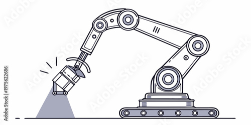 A cartoon-style excavator digging into a mound of dirt