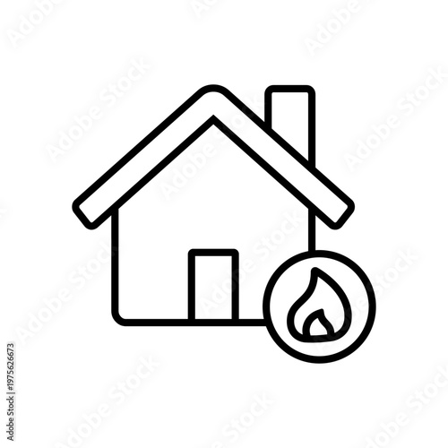 Natural gas icon vector. Propane Illustration sign. Gas supply symbol. Gas logo.