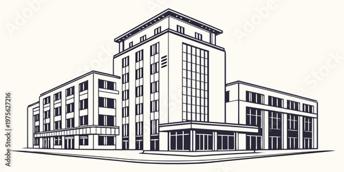 A historic three-story brick building with ornate architectural details