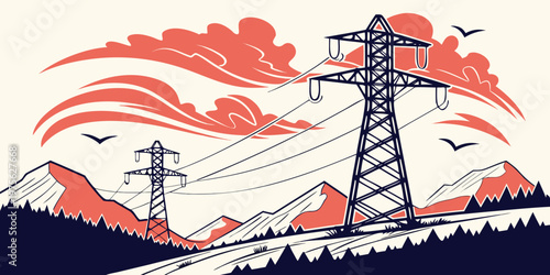 A red and white lighthouse stands tall on a rocky coast.