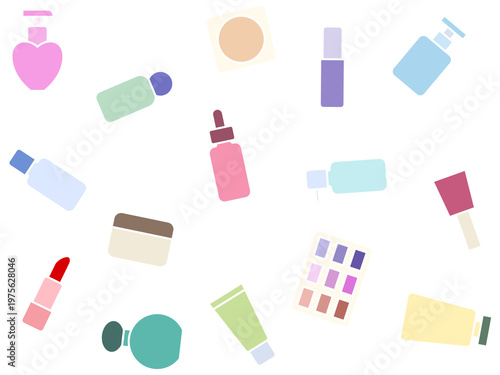 化粧品のシームレスパターン　A