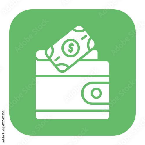Tableau sur toile Wallet Icon