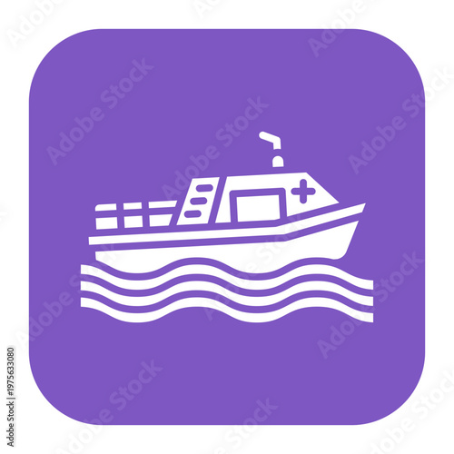 Rescue Boat Icon