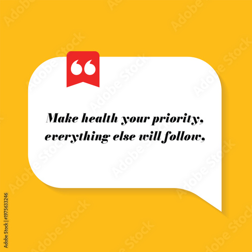 Motivational Quote regarding obesity, Vector illustration