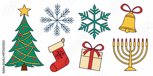 A festive holiday tree decorated with bright ornaments and topped with a star