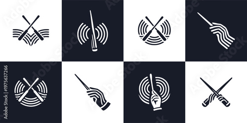 Orchestra Conductor Baton Music Icons