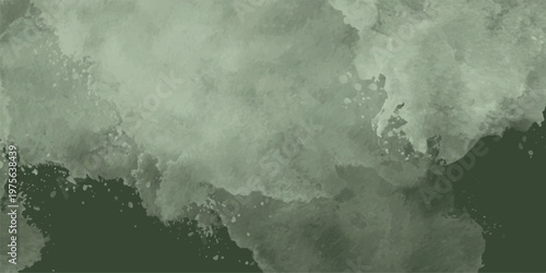 Abstract olive-green watercolor background with soft paint texture.