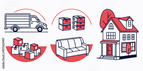 Firefighters and equipment: hoses, helmet, and hydrant illustration