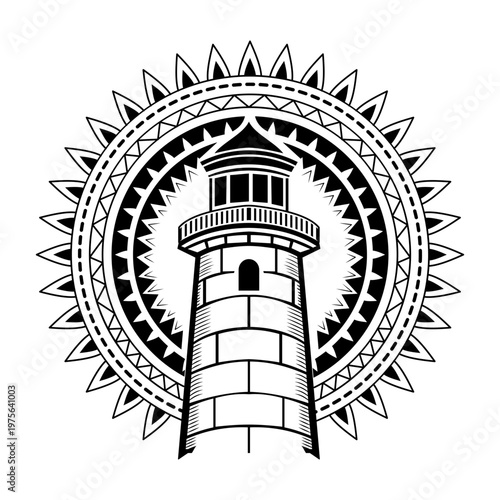 A drawing style illustration representing watchtower