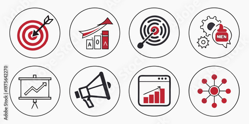 Collection of colorful cartoon food and drink icons set