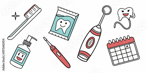 Various school supplies including scissors, pencil sharpener and calculator