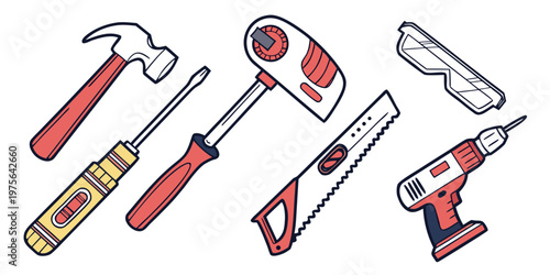 A pair of red scissors with sharp blades and ergonomic handles