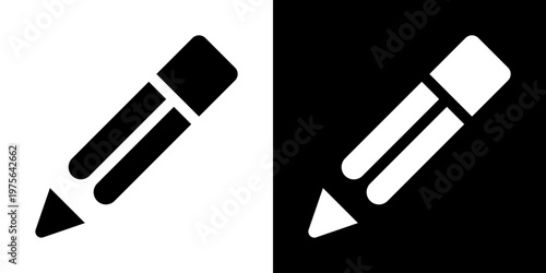 Edit and writing icon with pencil. Symbol of text editing, content creation and document modification.
