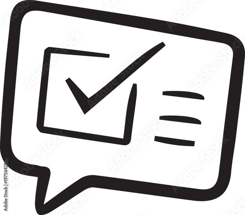 Black-and-white hand-drawn doodle featuring a thought bubble with a gear inside, symbolizing ideas, innovation, and problem-solving. Perfect for STEM, creativity, educational projects