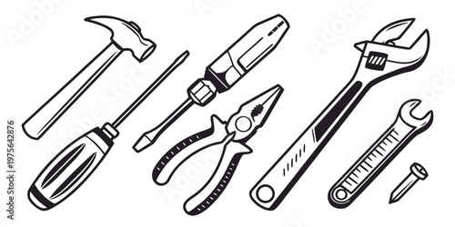 Set of vintage silverware including fork, knife, and spoon