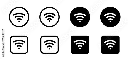  Wifi icon . wi-fi icon sign for remote internet access. Vector illustration