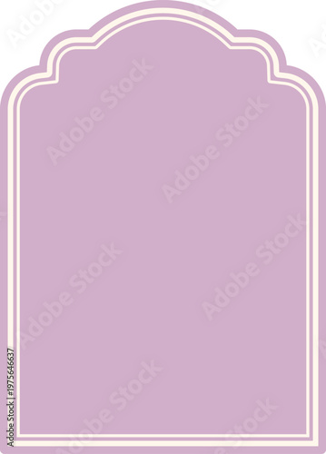 Isolated blank Vintage decorative label