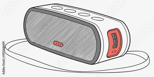 A red and white life saver ring floating on water