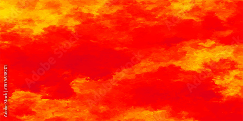 fiery sky ablaze with vibrant hues of red and orange, depicting an abstract scene. this eye-catching backdrop showcases the power and beauty of a vivid sunset or fiery phenomenon.