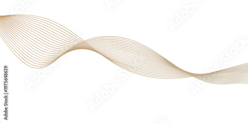 abstract flowing lines in a wave formation, symbolizing movement and elegance, creating a minimalist and modern design element.