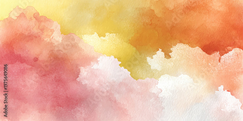 vibrant abstract of watercolor skies, evoking feelings of serenity and boundless imagination, a dreamy escape.
