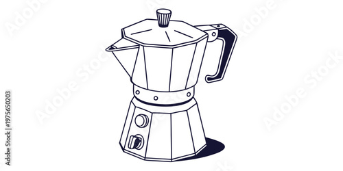 A vintage-style metal teapot with a handle and lid on a dark surface