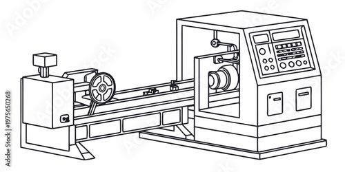 A shop worker printing labels at a manual printing press
