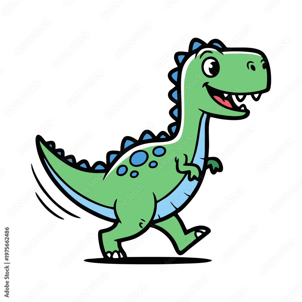 Fototapeta premium DINO ICON CHARACTER VECTOR