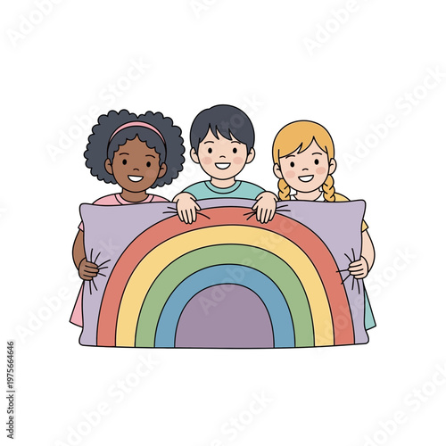 Kids play together in kindergarden. Children, play together having fun, fooling around in fine good mood, on playroom, playground. Preschool kids have fun. Children's activity in the kinder garden