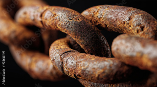 rusty metal chain