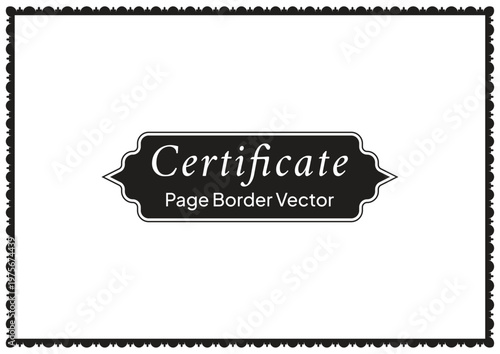 Decorative Page Border Design and Ornamental Frame Vector