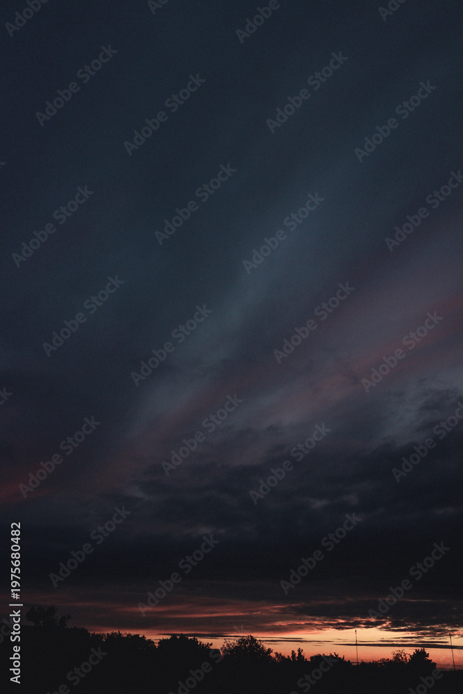 Fototapeta premium storm clouds over the city