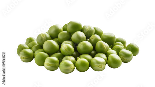 Photos Pile of fresh green peas, isolated on transparent background