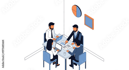 Two businessmen sitting at a table.