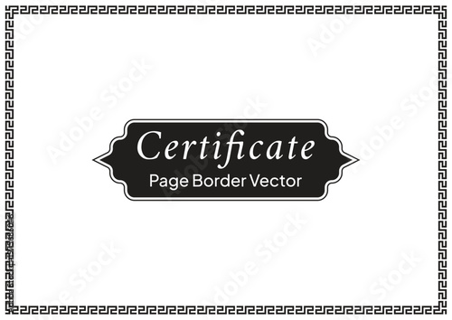 Decorative Page Border Design and Ornamental Frame Vector
