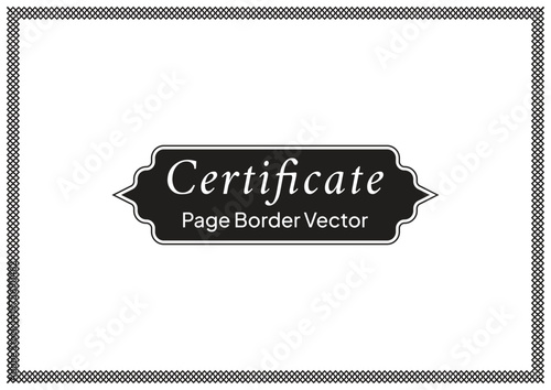 Decorative Page Border Design and Ornamental Frame Vector