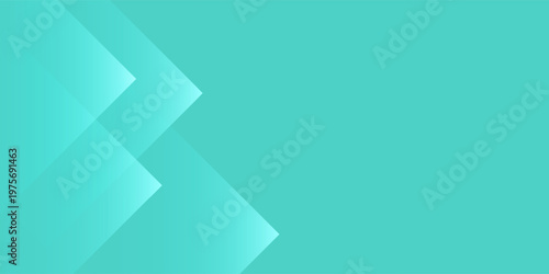 Abstract teal background with layered geometric arrow shapes, creating a clean and modern design.
