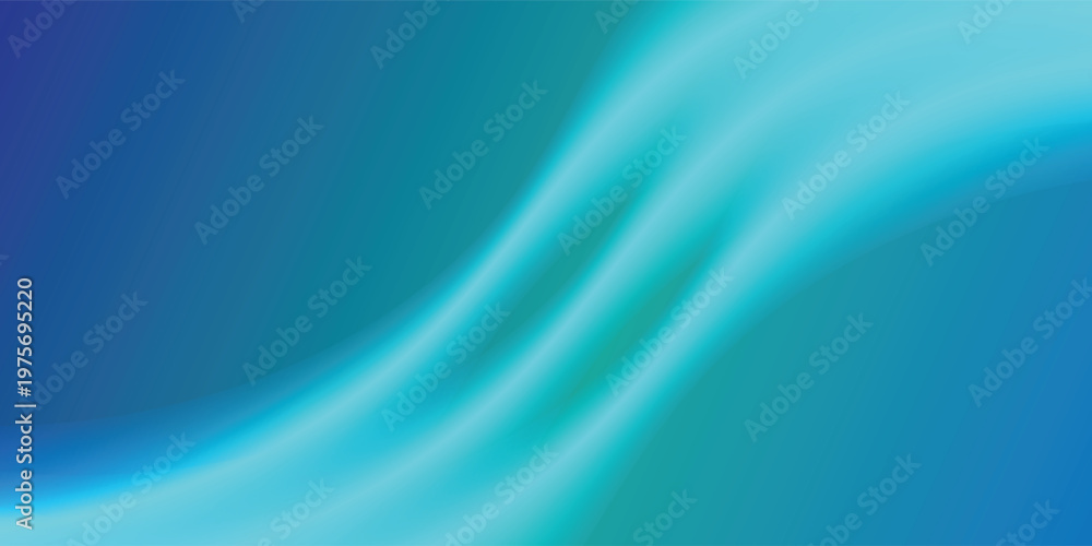 Fototapeta premium Abstract Blue Gradient Wave Background with Glowing Light Curve