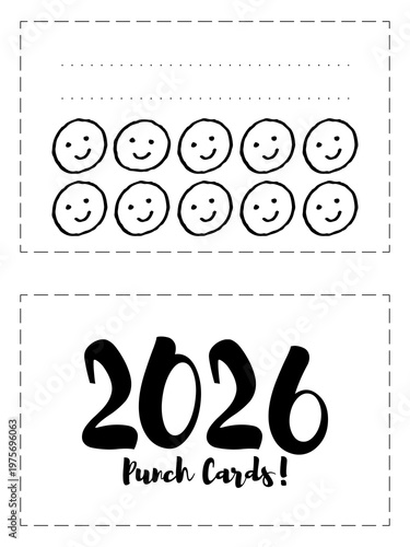 Punch card. Simple reward chart. Mini habit tracker for reading books, workout, gym, study, work, water balance, mood, sleeping, walking, makeup, self care, beauty treatments, weight loss and etc.