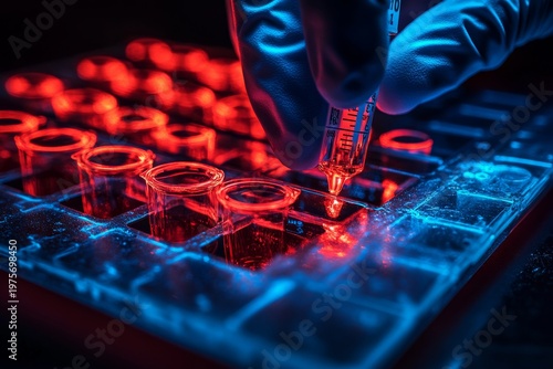 selective focus modern biotech production line for rapid diagnostic testing