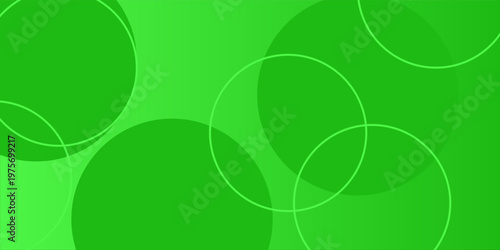 Bright green abstract background with smooth curved wave shapes and soft gradient.
