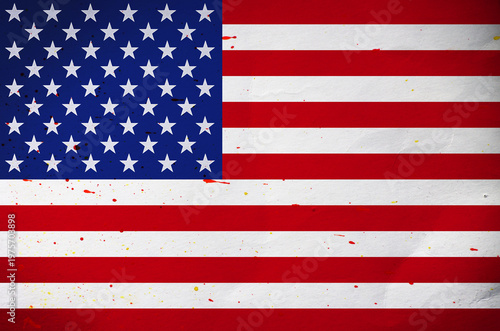 Grunge USA Flag background texture