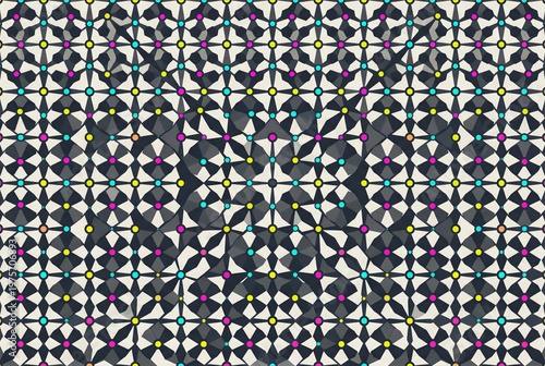 Abstract Geometric Seamless Pattern