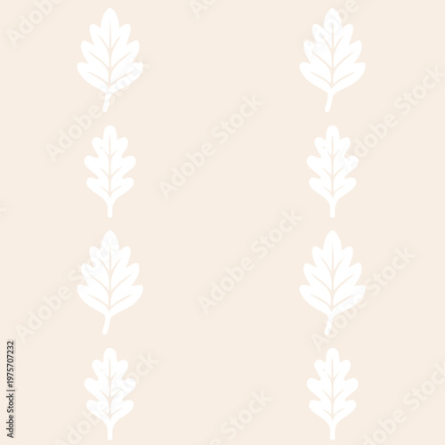 Leaf Pattern – Vertical Minimal Botanical Design