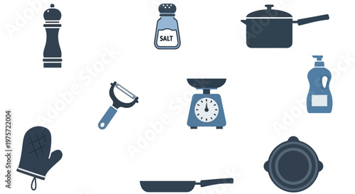 Kitchen Cooking Utensils and Tools.