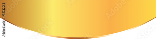 Elegant golden gradient banner with curving border for luxury stationery, premium awards, and sophisticated event backgrounds